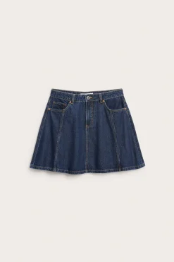 A-linjeformet jeansskjørt