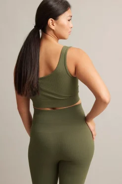 Asymmetrisk treningstopp | Grønn | Dame | Kappahl