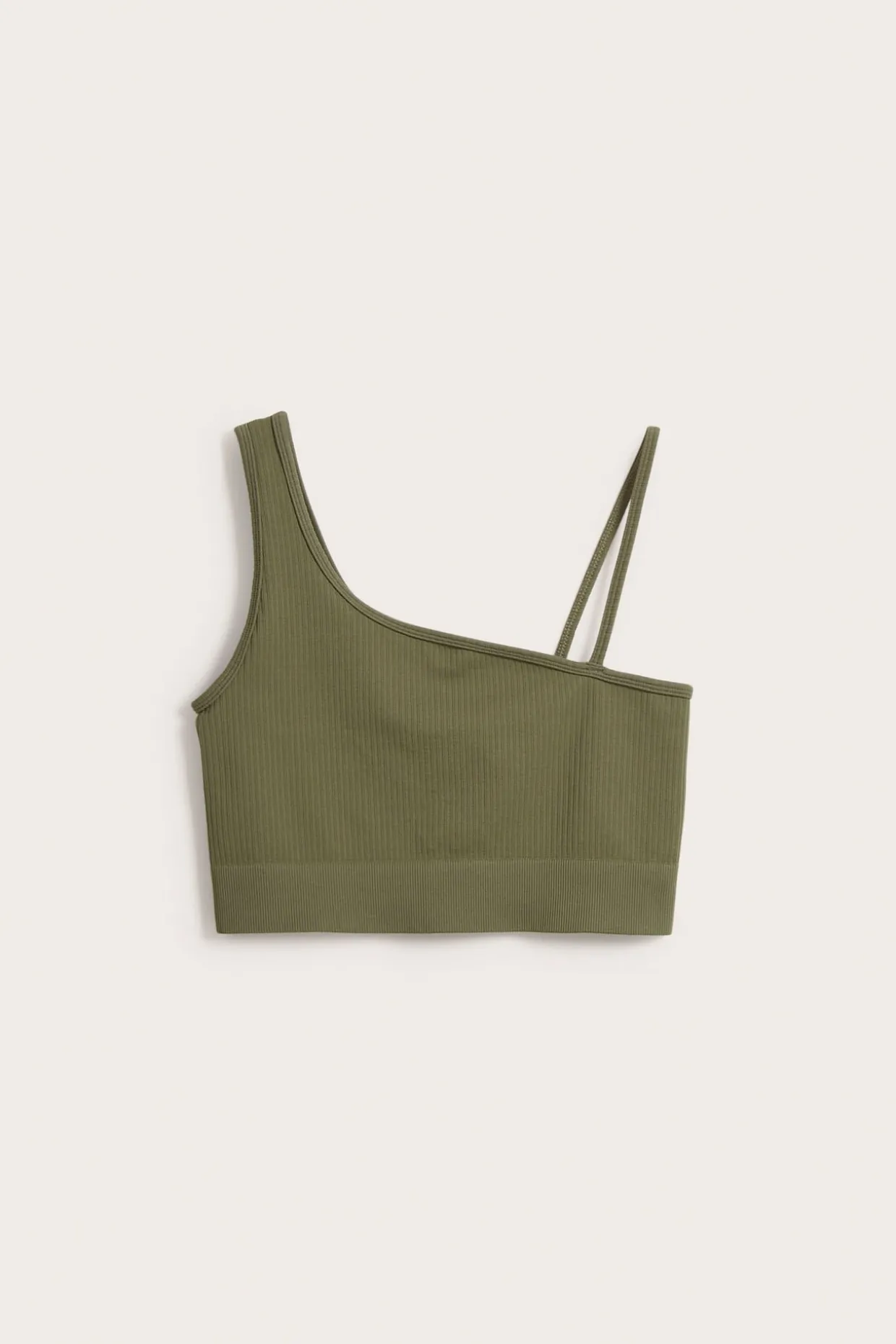Asymmetrisk treningstopp | Grønn | Dame | Kappahl