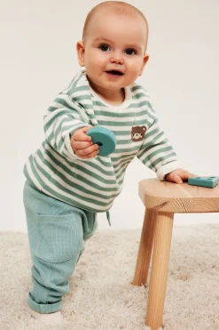 Babybukser med vaffelstruktur
