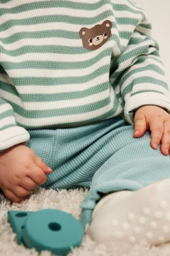 Babybukser med vaffelstruktur