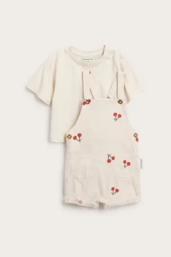Babysett med kirsebærmønster