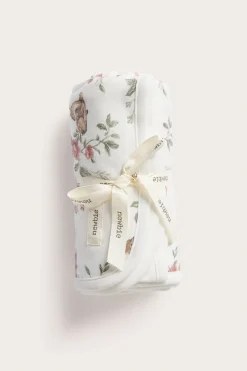 Babyteppe med blomstermønster