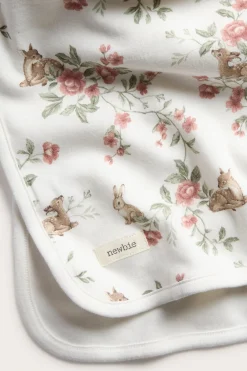 Babyteppe med blomstermønster