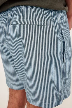 Badeshorts i seersucker