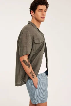 Badeshorts i seersucker