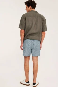 Badeshorts i seersucker