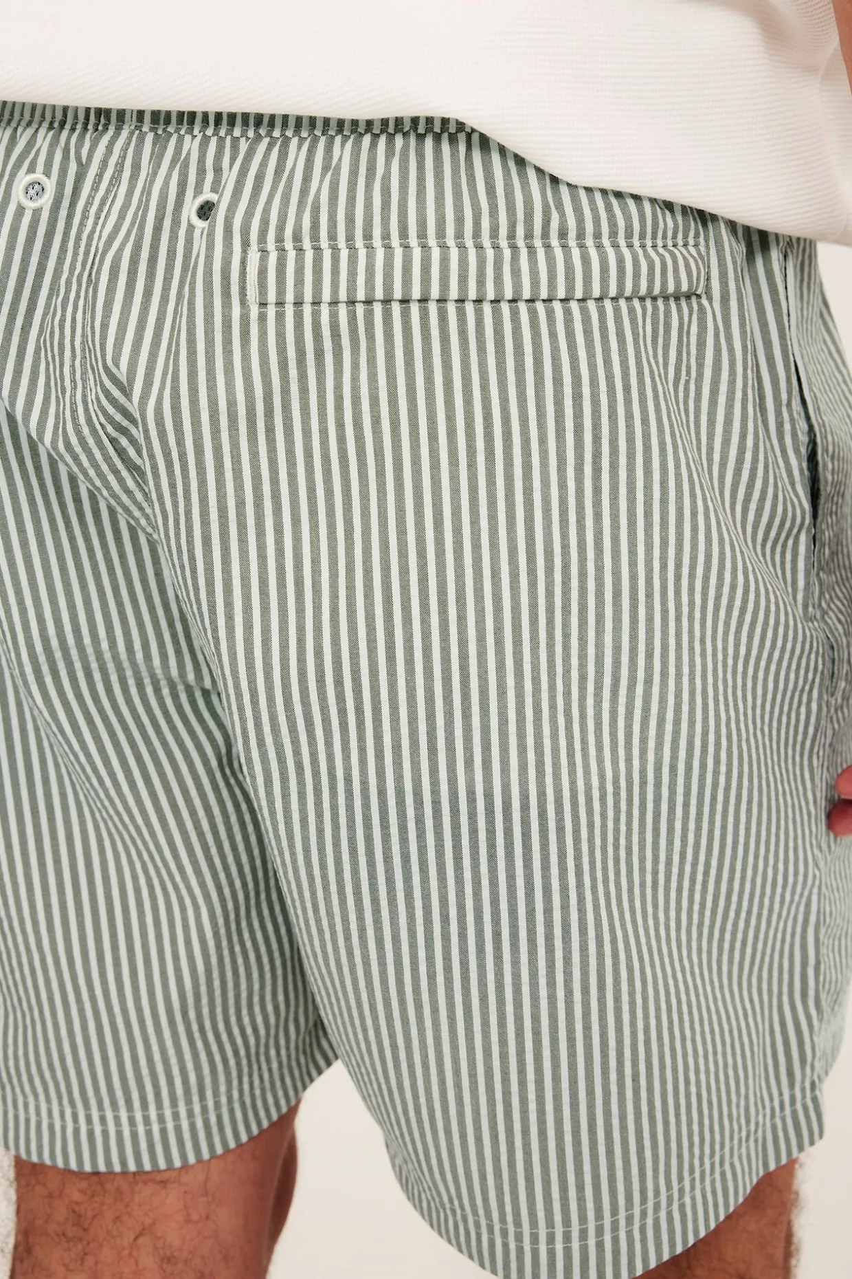 Badeshorts i seersucker
