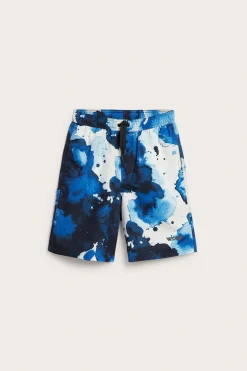 Badeshorts med abstrakt mønster