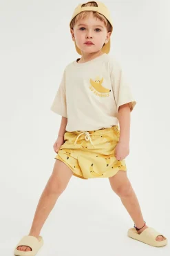 Badeshorts med bananer