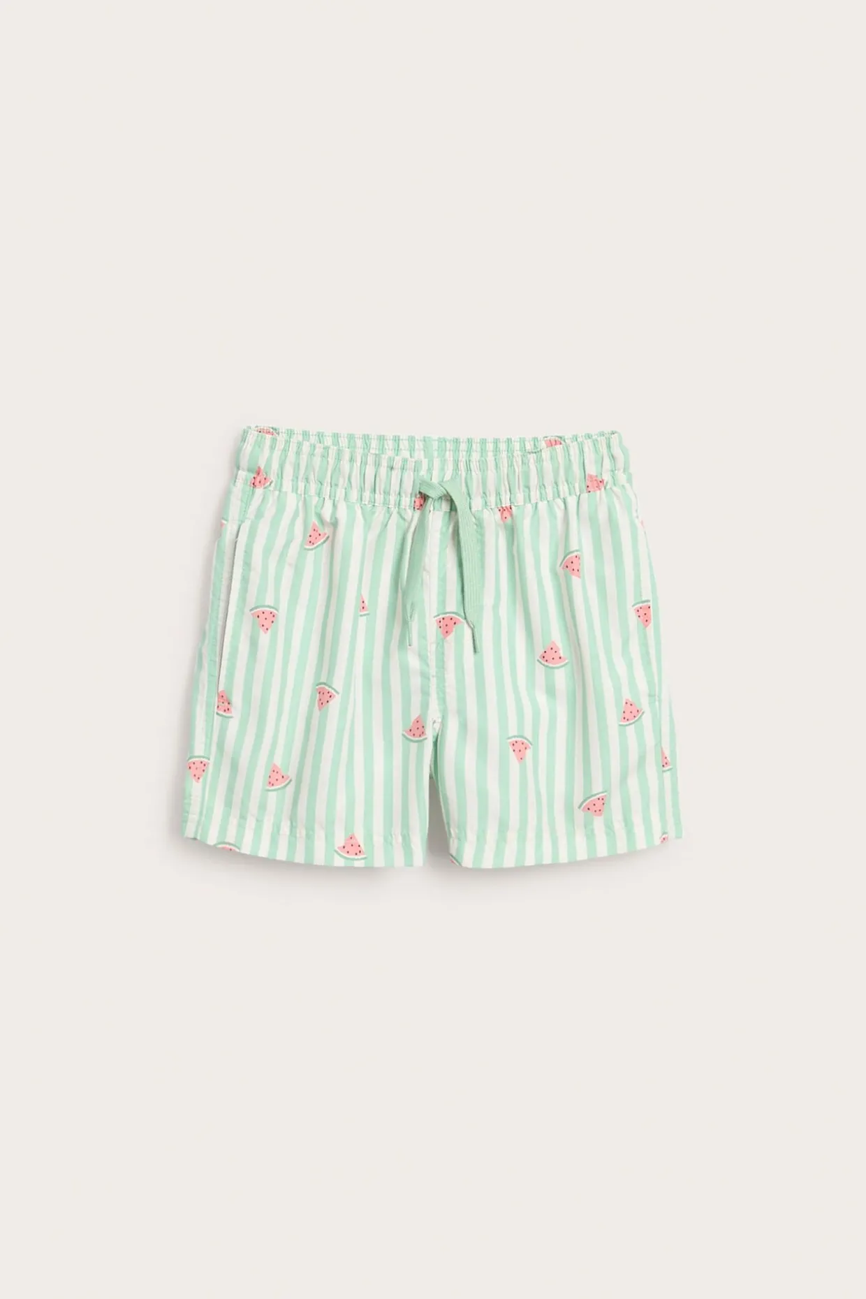Badeshorts med vannmelonmønster