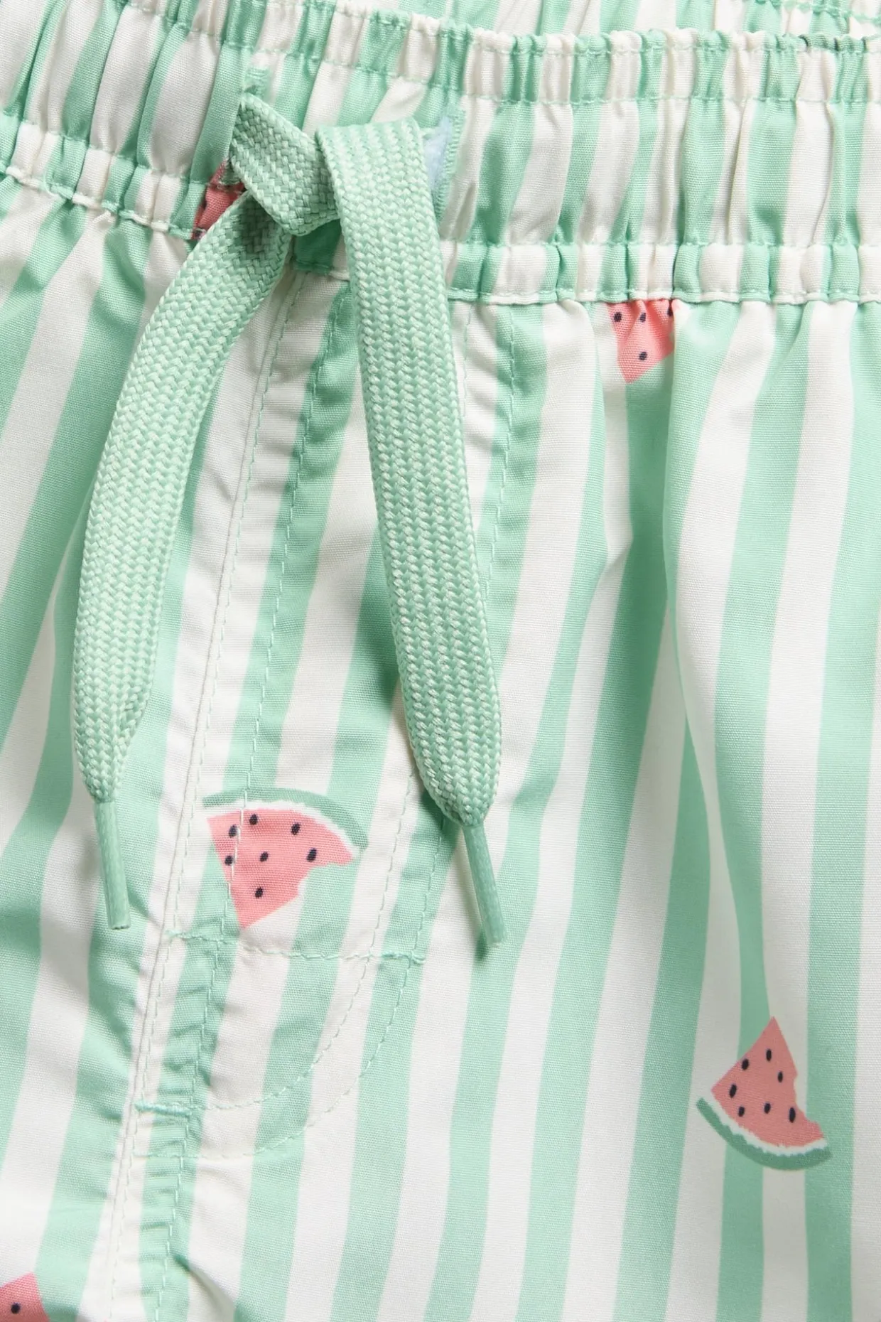 Badeshorts med vannmelonmønster