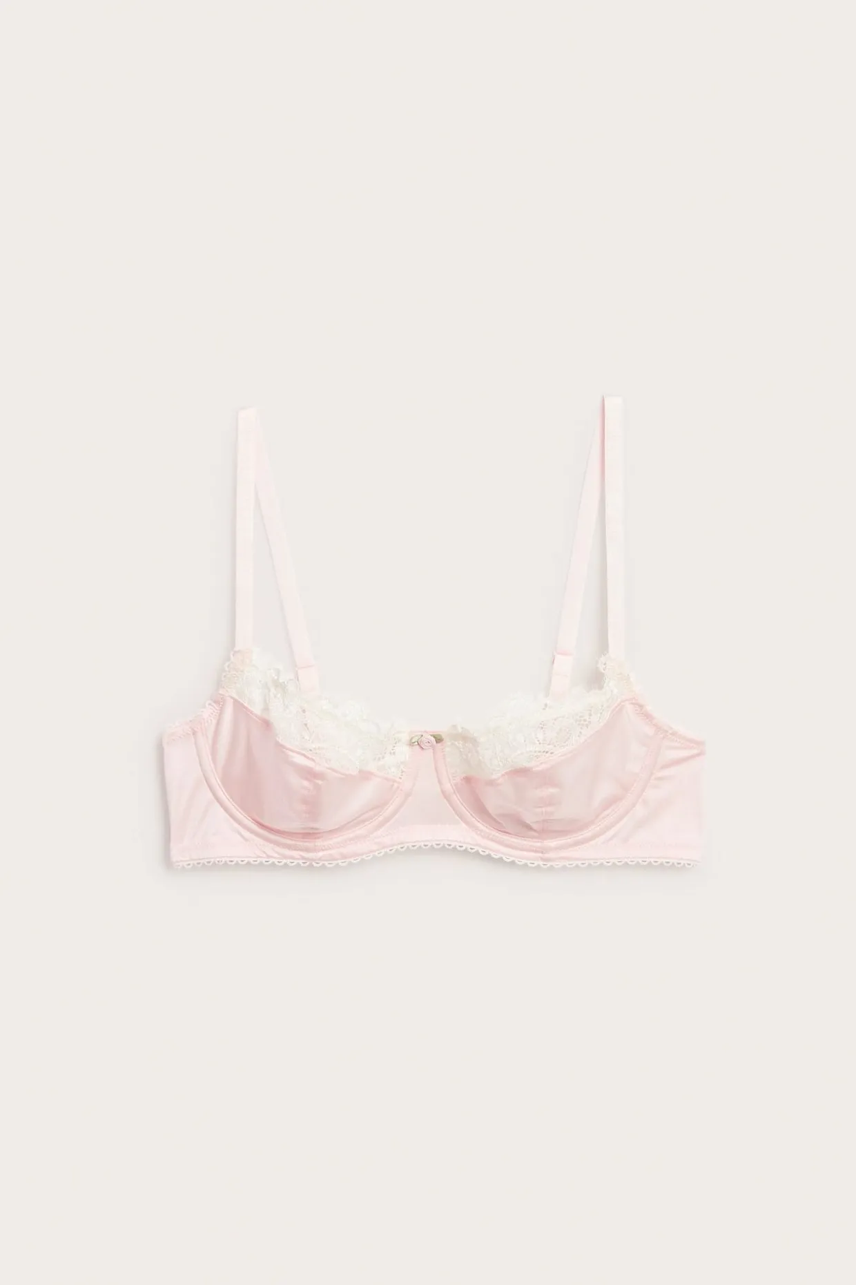 Balconette-BH med blonder