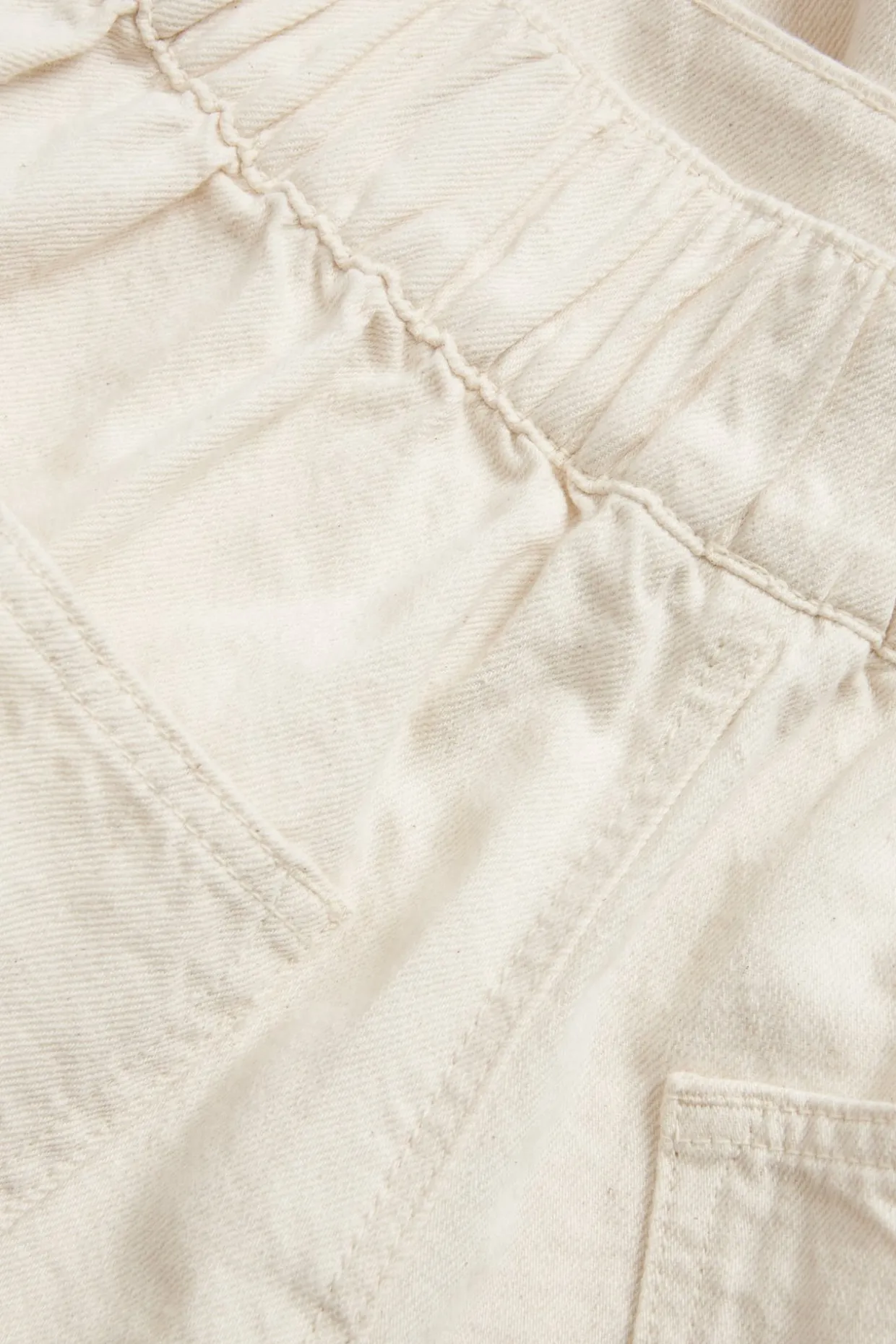 Barrelskjørt i denim
