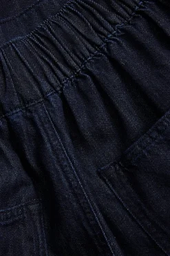 Barrelskjørt i denim