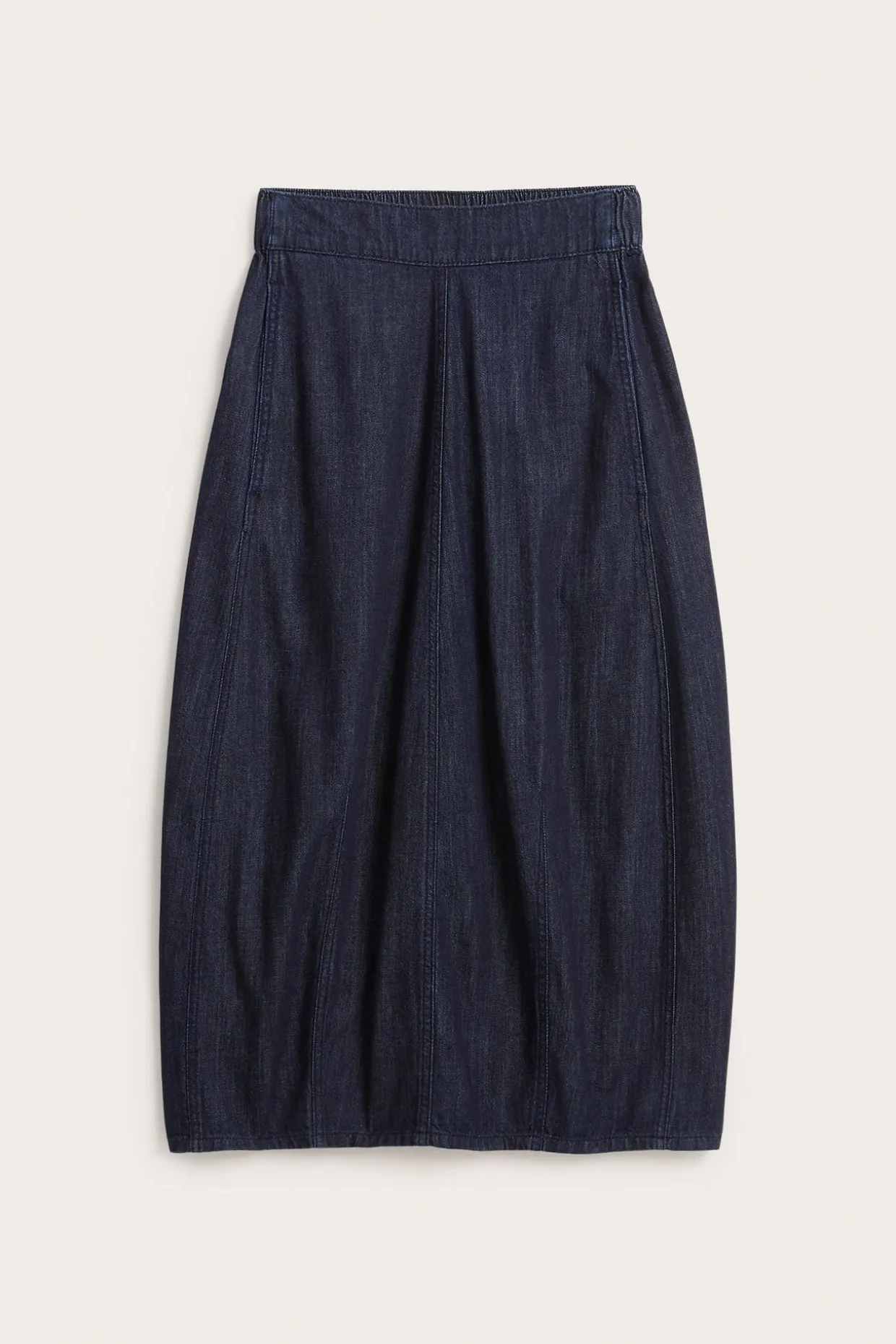 Barrelskjørt i denim