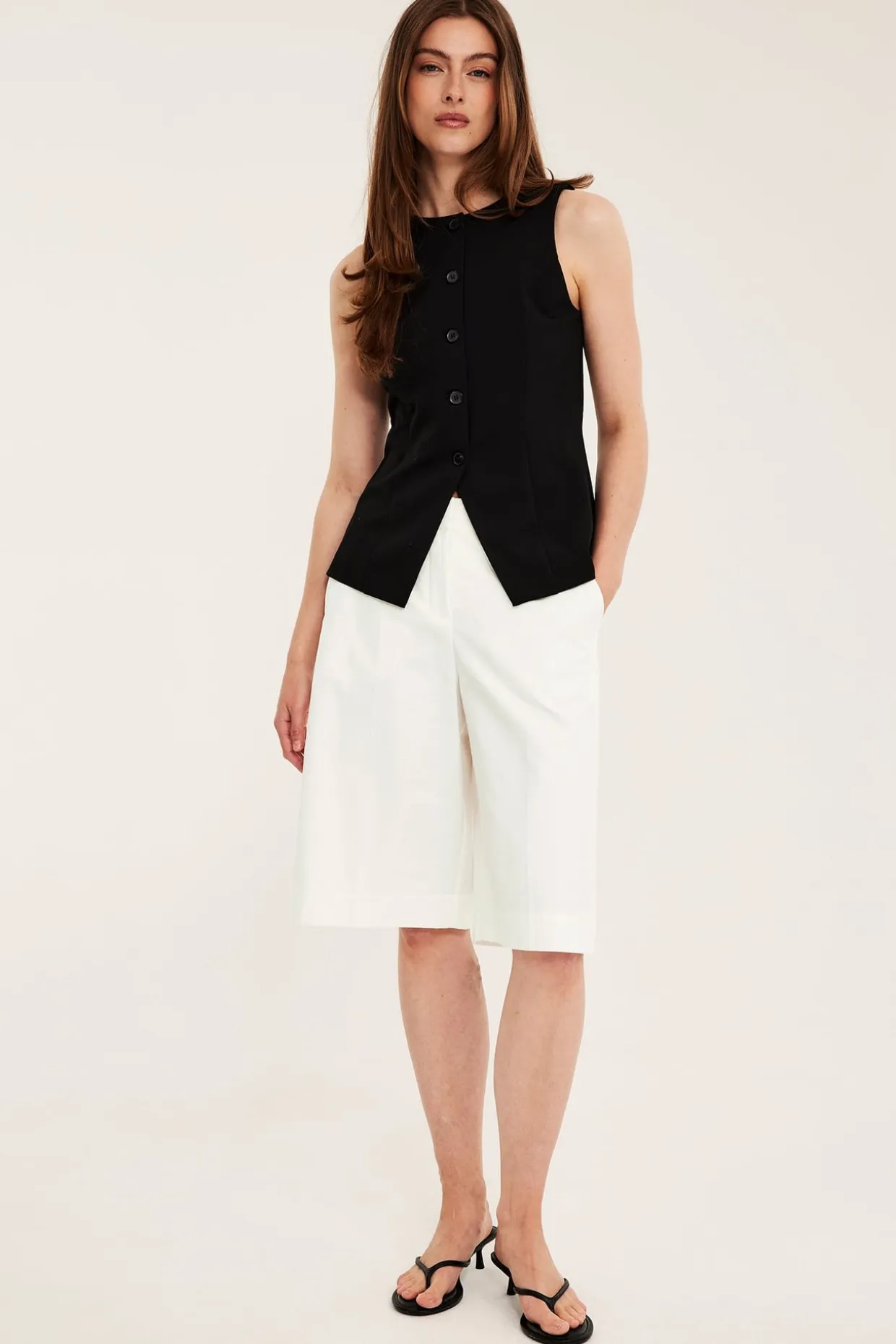 Bermudashorts i bomullsblanding