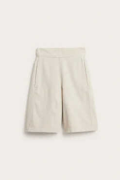 Bermudashorts i lyocell- og bomullsblanding