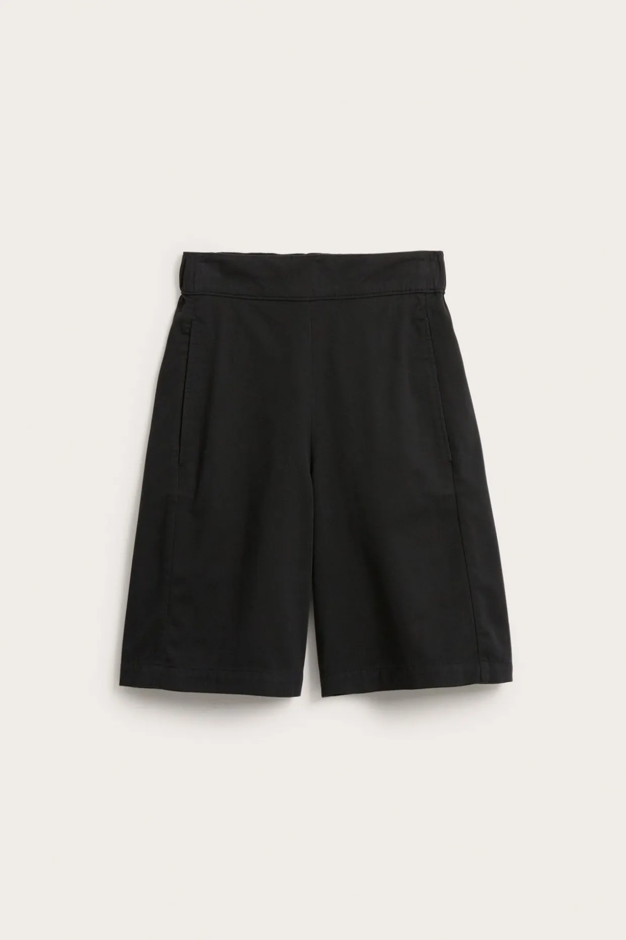 Bermudashorts i lyocell- og bomullsblanding