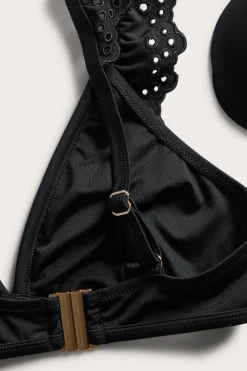 Bikini-BH med broderie anglaise