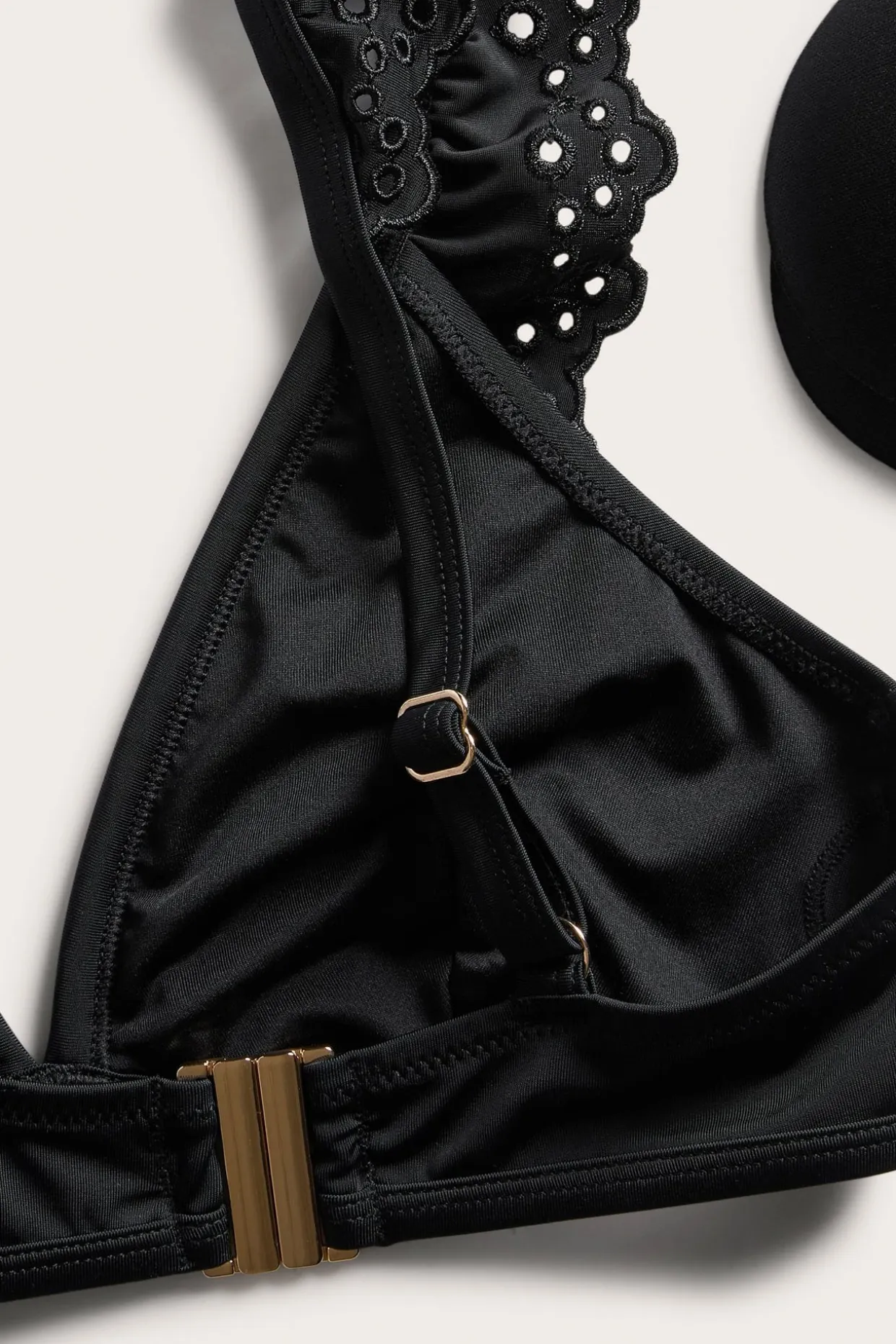 Bikini-BH med broderie anglaise