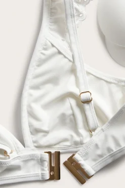 Bikini-BH med broderie anglaise