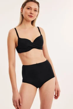 Bikini-BH med omslagsdetalj