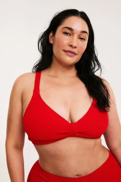 Bikini-BH med struktur