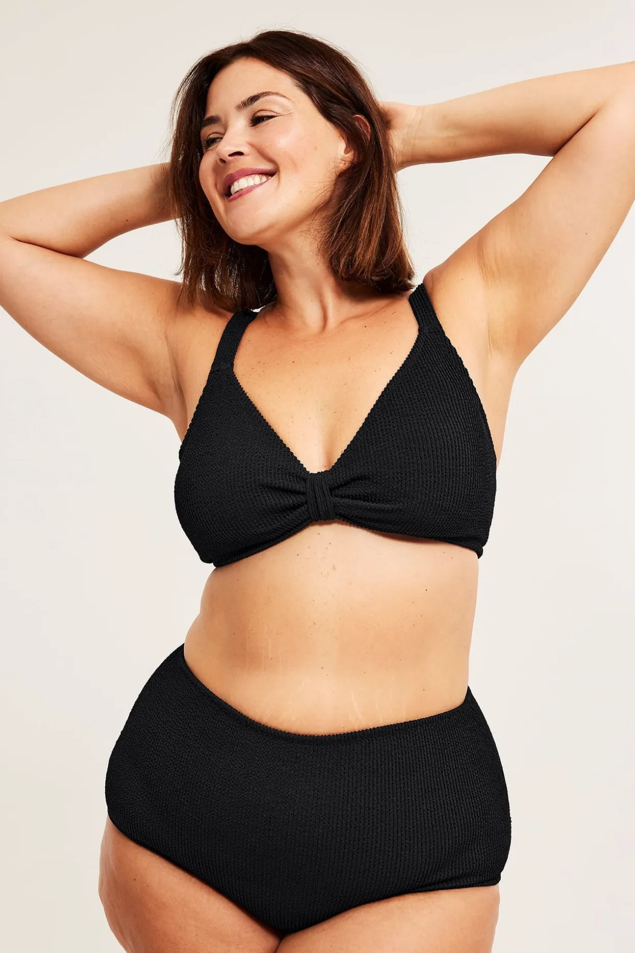 Bikini-BH med struktur
