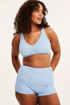 Bikinishorts høy midje | Lyseblå | Dame | Kappahl