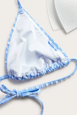 Bikinitopp med rutete trekant