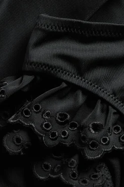 Bikinitruse i brazilian-modell med broderie anglaise