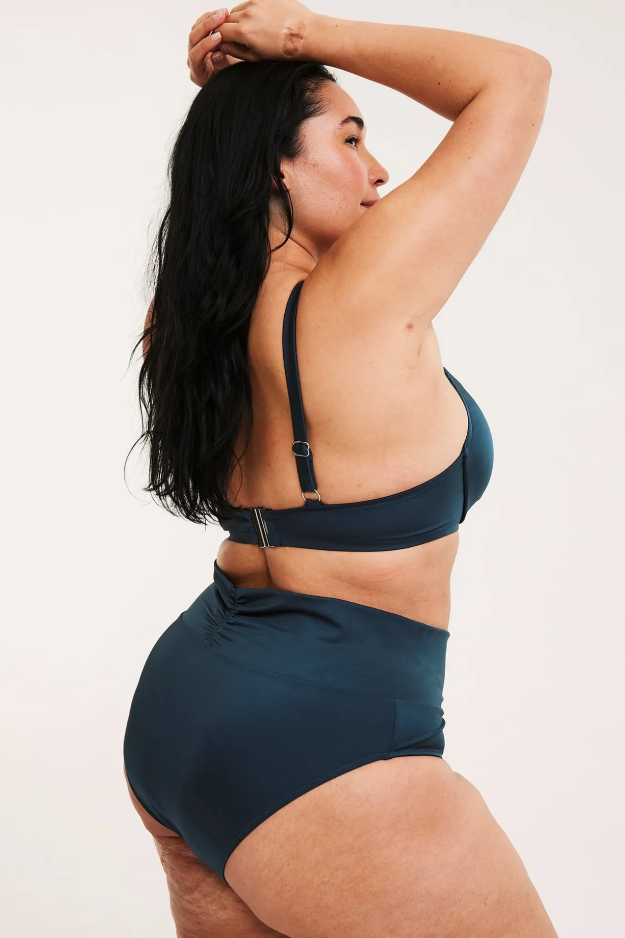 Bikinitruse med drapering