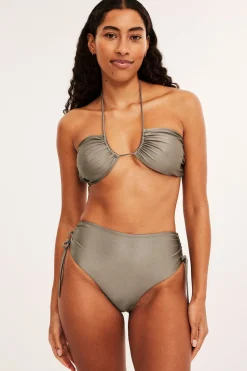 Bikinitruse med knytedetalj