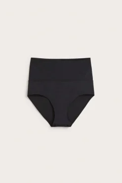 Bikinitruse med midje som kan brettes ned