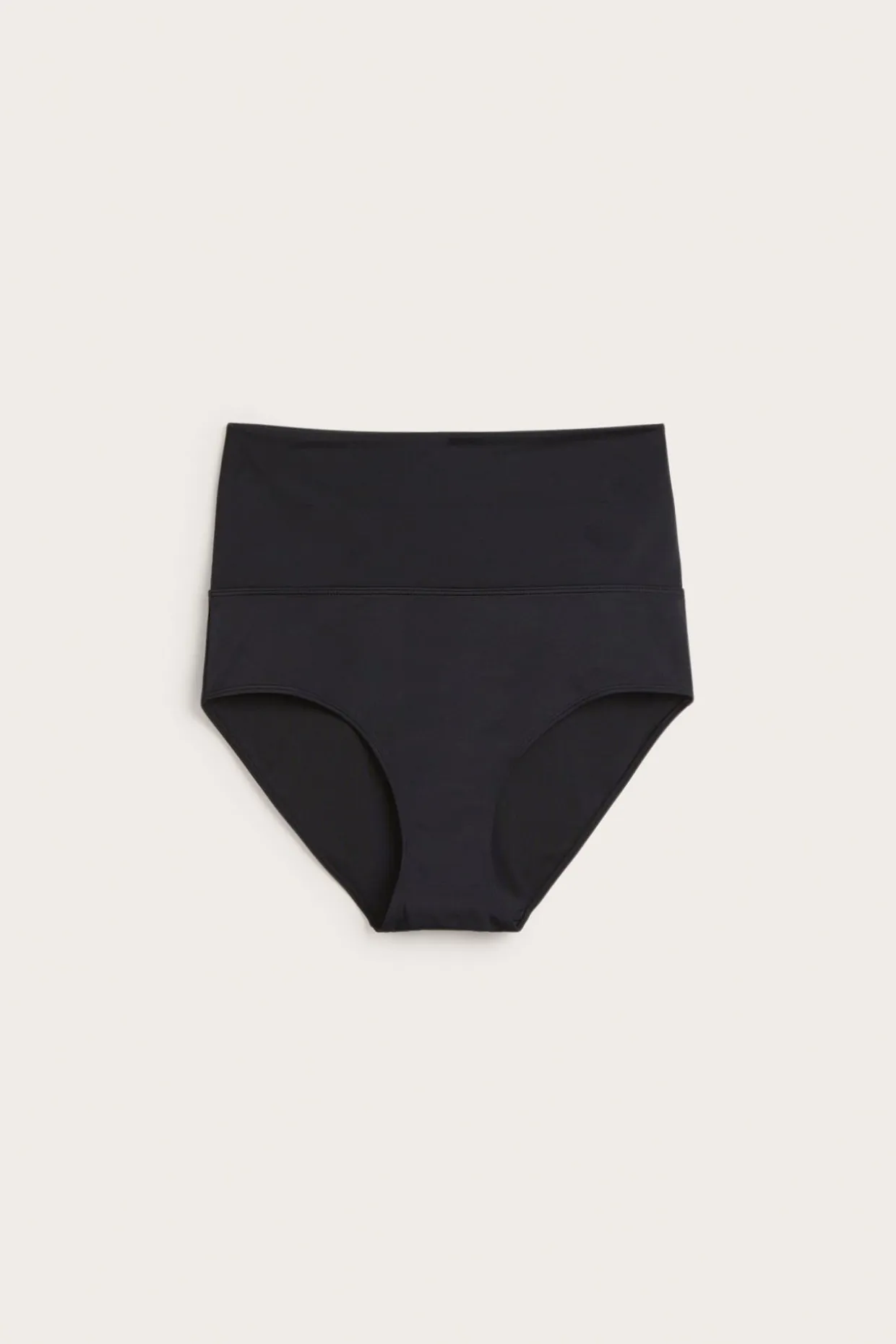 Bikinitruse med midje som kan brettes ned