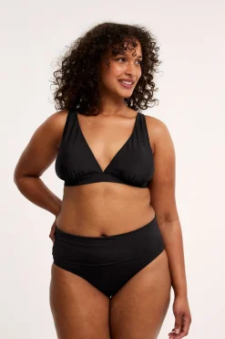 Bikinitruse med midje som kan brettes ned