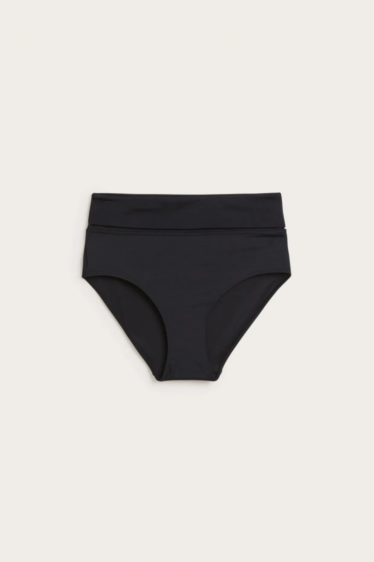 Bikinitruse med midje som kan brettes ned