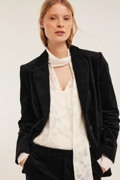 Blazer i fløyel