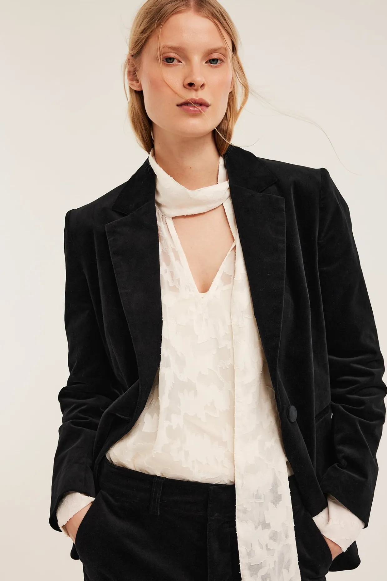 Blazer i fløyel