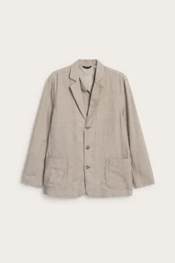 Blazer i linblanding med normal passform