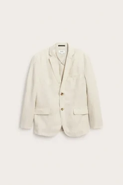 Blazer i lin med normal passform