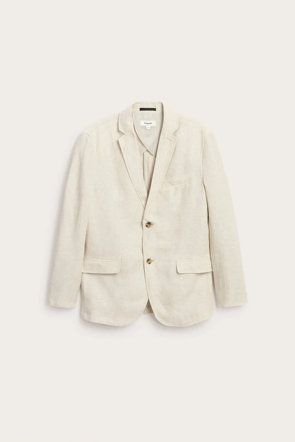 Blazer i lin med normal passform