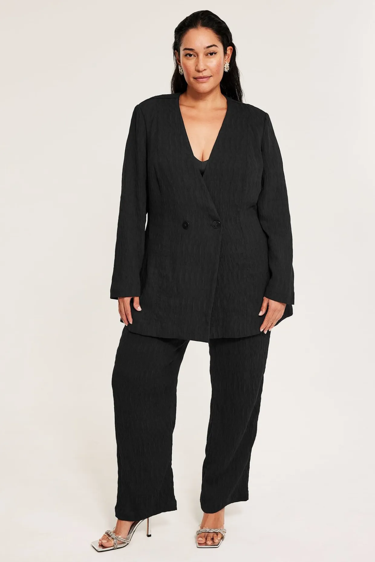 Blazer med knytebånd