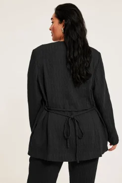 Blazer med knytebånd