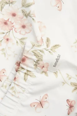 Blomstermønstrede leggings med sommerfugler