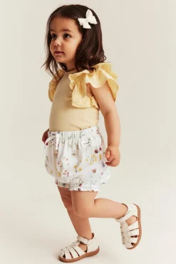 Blomstrede jerseyshorts