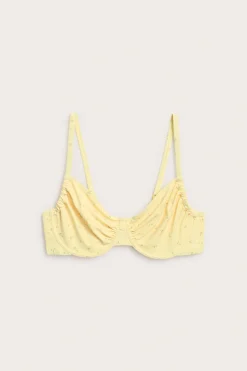 Blomstret bikini-BH med bøyle