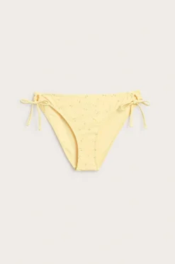 Blomstret bikinibukse med bånd i sidene