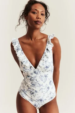 Blomstrete badedrakt Newbie Woman